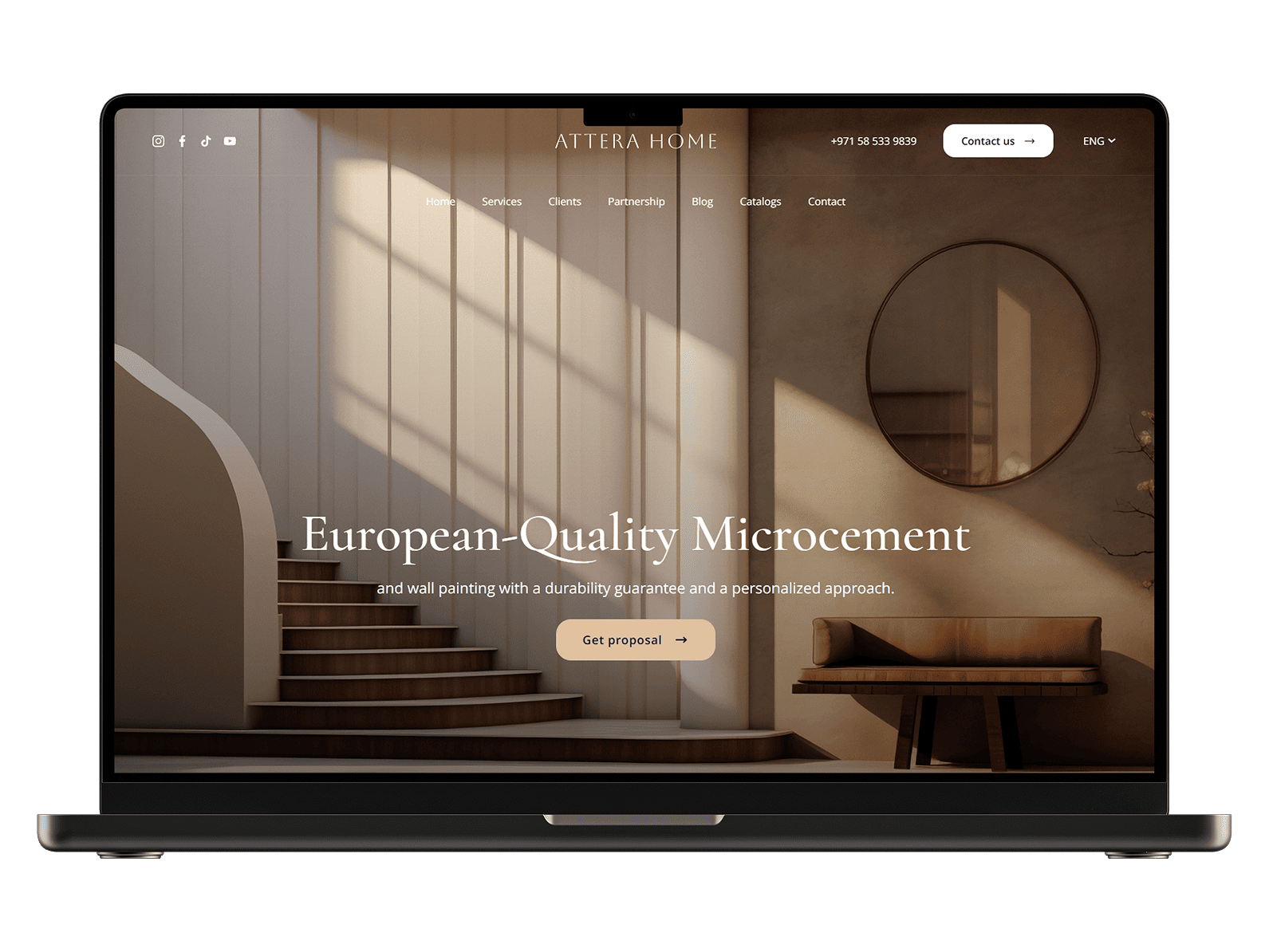 Webunites – Website Solutions – MacBook frame